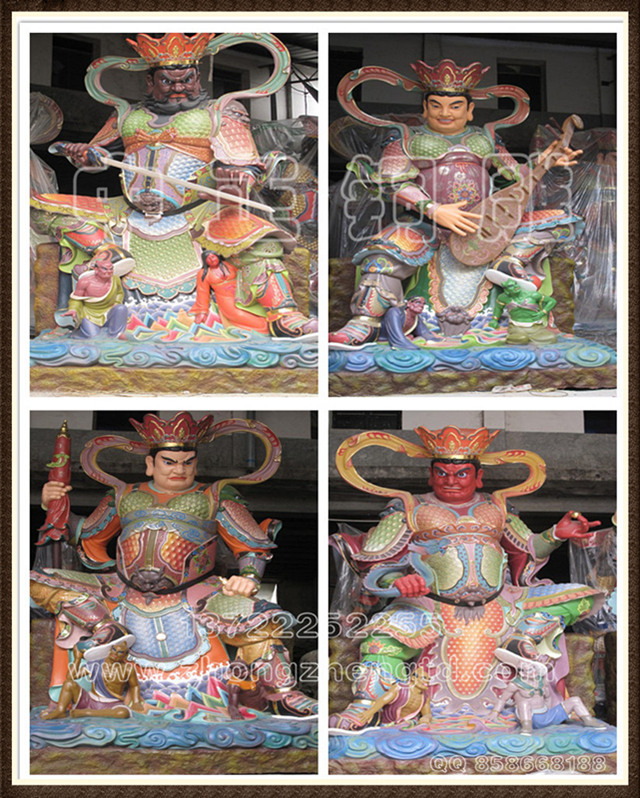 四大天王銅佛像