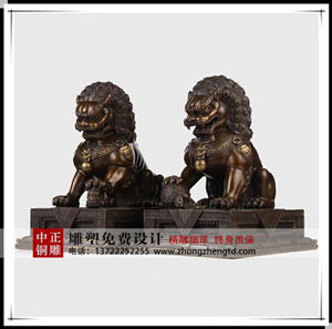 銅故宮獅子