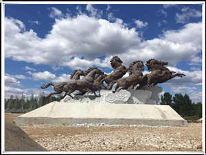 鑄銅八駿馬|銅八駿銅雕