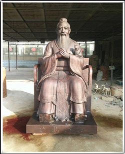 1.9米銅雕孔子坐像
