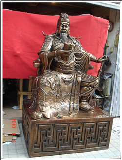 關(guān)公坐像銅雕
