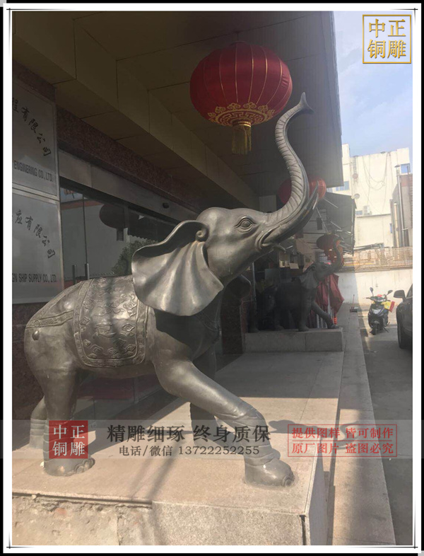 鑄銅大象銅雕塑