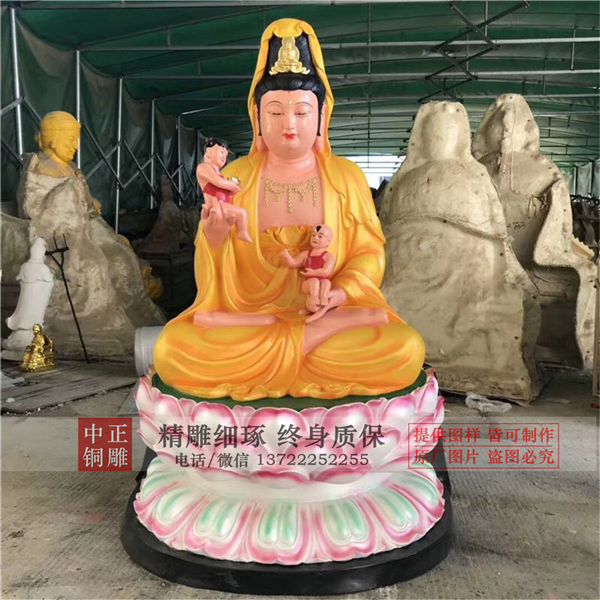 自在觀音像雕塑