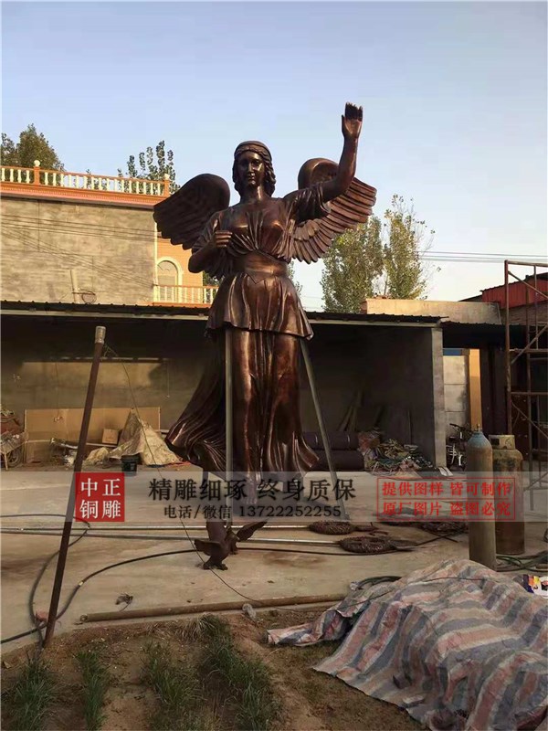 勝利神銅雕塑