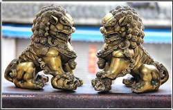 銅獅子擺件
