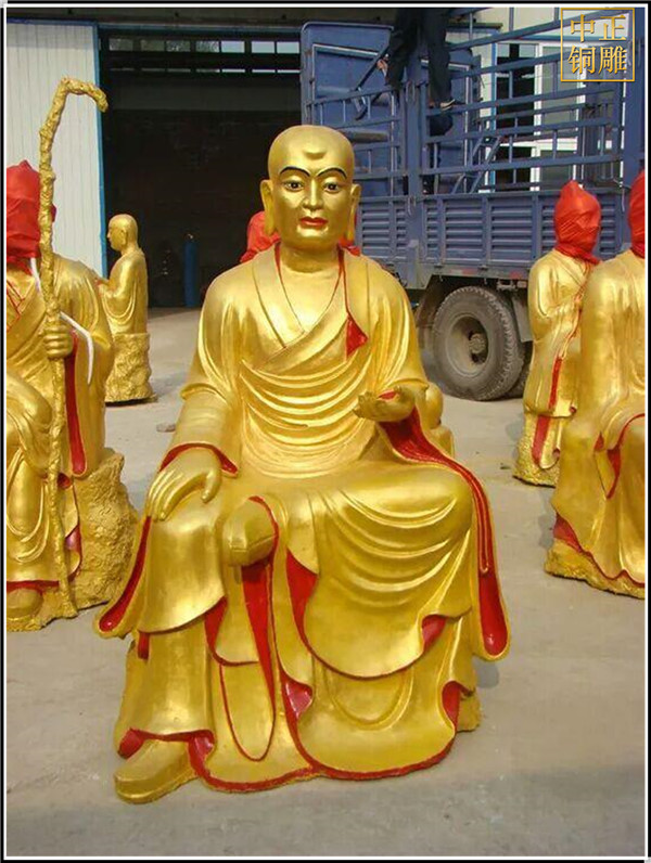 2米十八羅漢銅像
