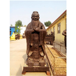 純銅孔子神像擺件