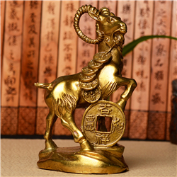 風水銅羊擺件