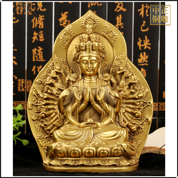 黃銅千手觀音銅像