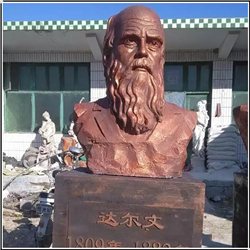 達爾文人物銅雕擺件