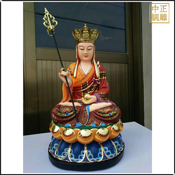 坐像地藏王銅雕