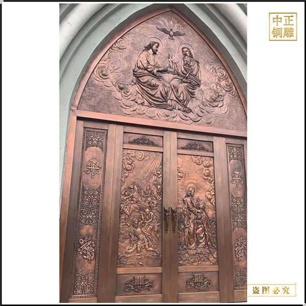 歐式大門銅浮雕