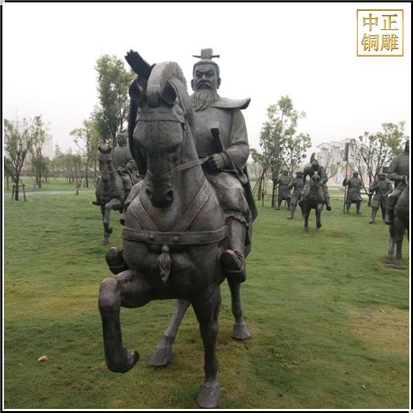 曹操騎戰馬銅雕塑鑄造.jpg 曹操騎戰馬銅雕塑鑄造.jpg