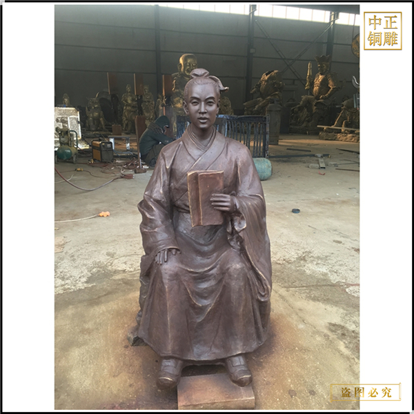 古代書生看書雕塑鑄造價格.jpg 古代書生看書雕塑鑄造價格.jpg
