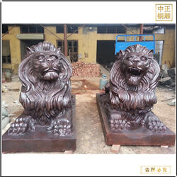 大型西方各種尺寸銅獅子現貨