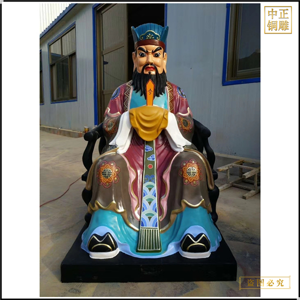 純銅小型龍王雕塑