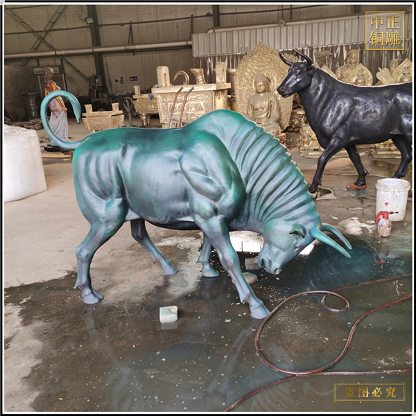 大型純銅牛雕塑