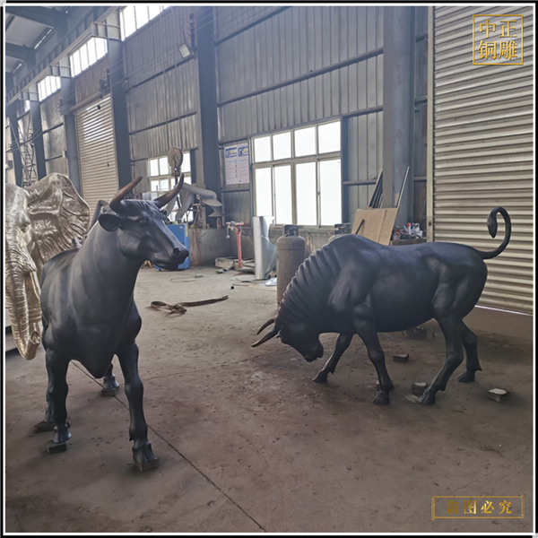 訂購大號仿真銅牛雕塑