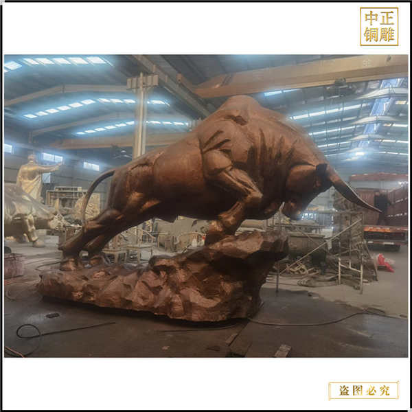 廣場公園商業街銅牛擺件鑄造