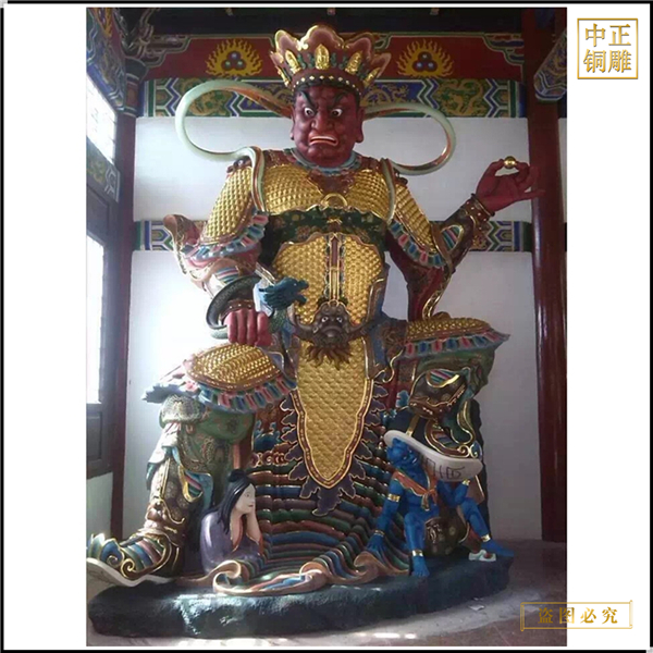 新品銅雕純銅四大天王佛像