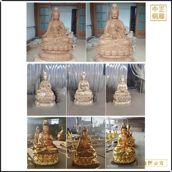 定制觀音菩薩銅像鑄造廠