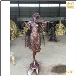 拉小提琴景觀雕塑鑄造