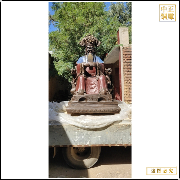 龍五爺財神雕塑