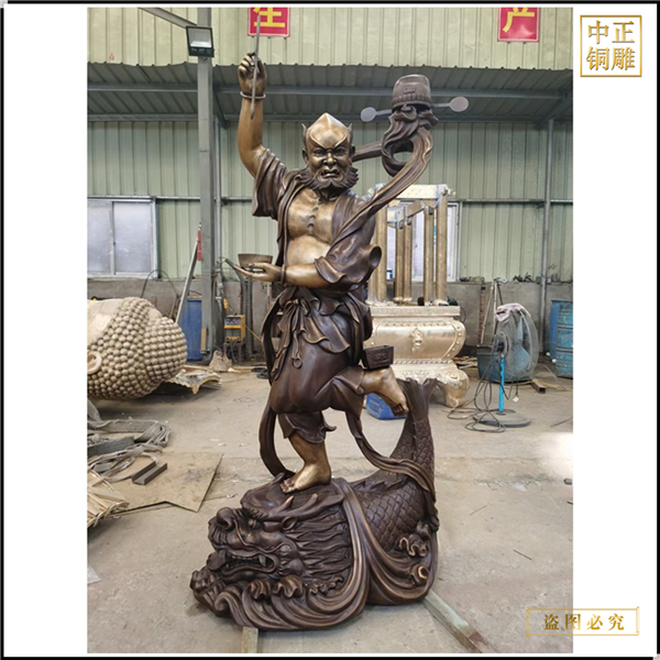 大型魁星點斗銅像鑄造