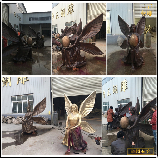 銅西方人物雕塑