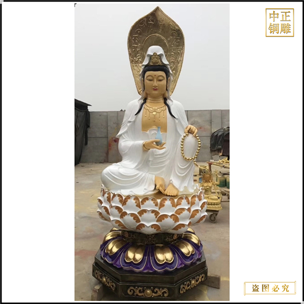 鑄銅立式彩繪觀音菩薩.jpg 鑄銅立式彩繪觀音菩薩.jpg