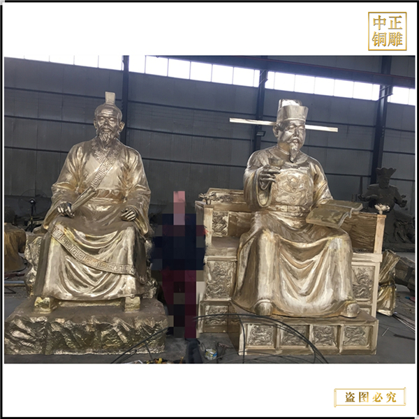 大型公園古代人物銅雕塑