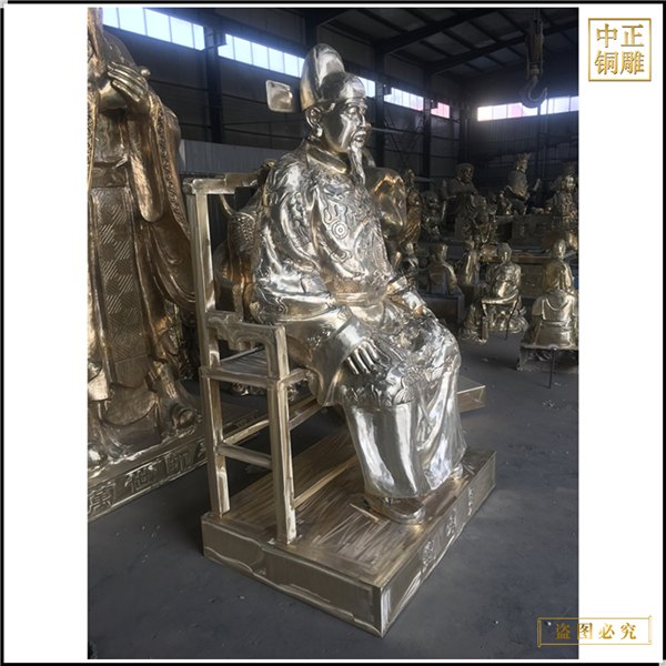 貼金蕭大亨人物銅像