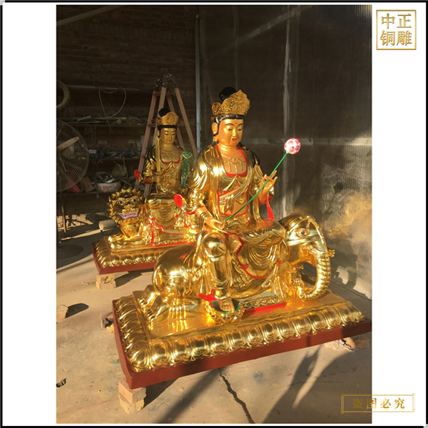 文殊普賢菩薩佛像鑄造廠家