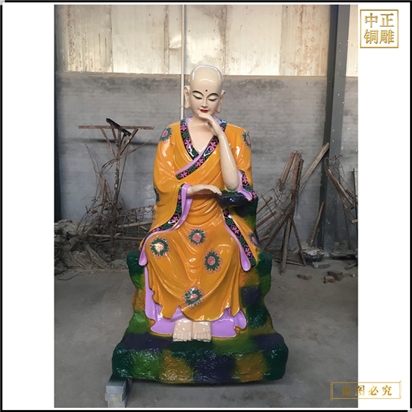 鑄銅貼金十八羅漢佛像