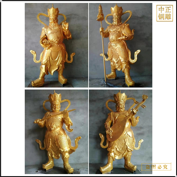 !四大天王銅彩繪雕塑報價.jpg
