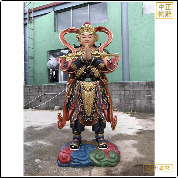 銅雕韋馱菩薩護法尊者