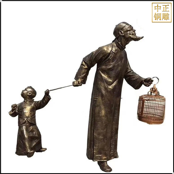 古代遛鳥銅雕塑.jpg 古代遛鳥銅雕塑.jpg