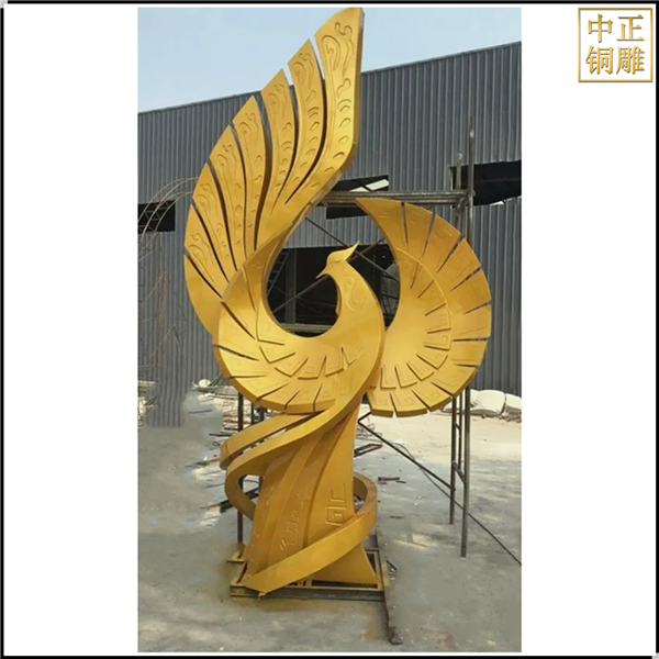 大型廣場(chǎng)鳳凰雕塑鑄造