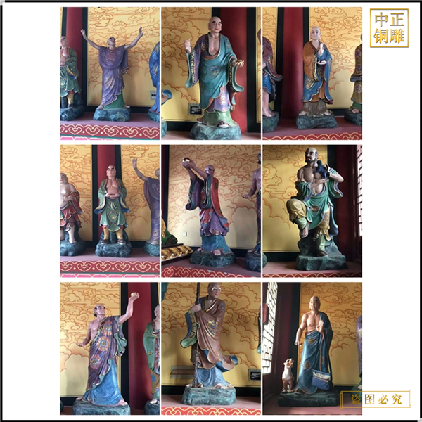 1.8米十八羅漢銅佛像