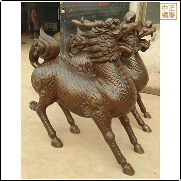 站像火麒麟鑄銅雕塑