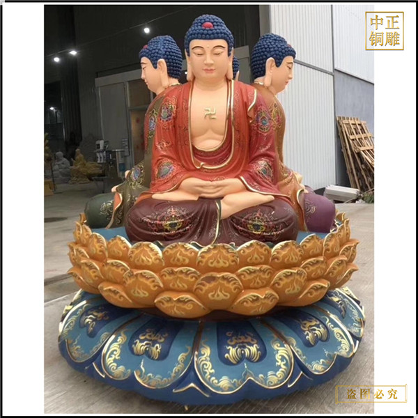 寺廟釋迦牟尼佛銅佛像圖片