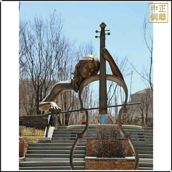 小區少女撫小提琴人物雕塑.jpg 小區少女撫小提琴人物雕塑.jpg