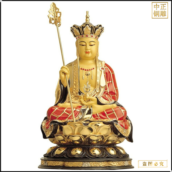 純銅家用地藏王擺件.jpg 純銅家用地藏王擺件.jpg