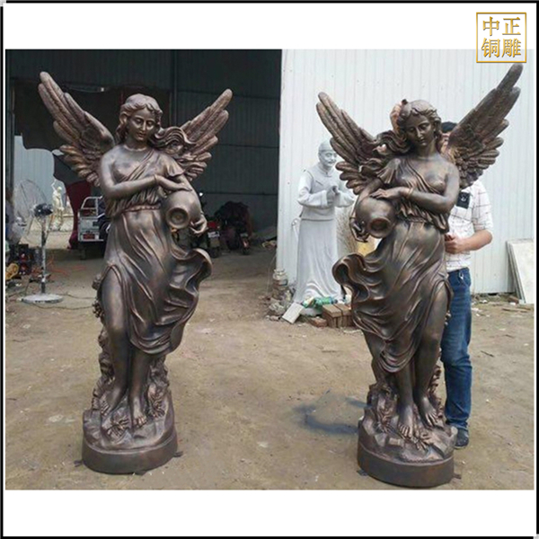 西方天使銅雕塑